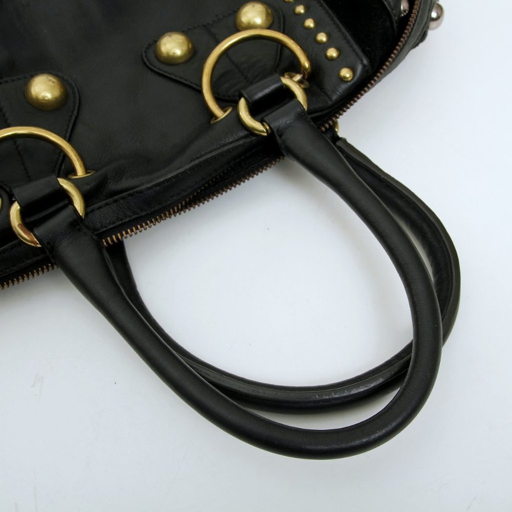 GUCCI Leather Babouska Studded Boston Bag - Picture 13 of 16